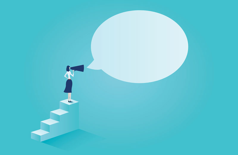 Soft voice illustration