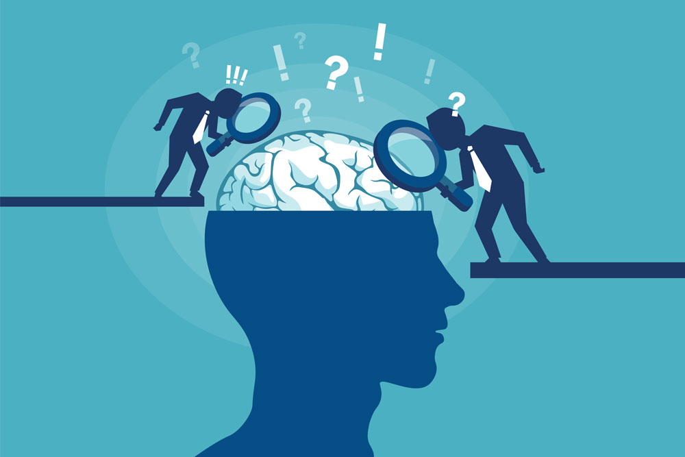 Brain research illustration